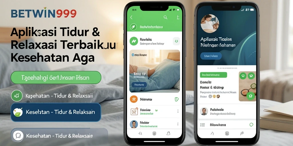 Tampilan antarmuka sederhana dengan fitur Tidur & Relaksasi.
