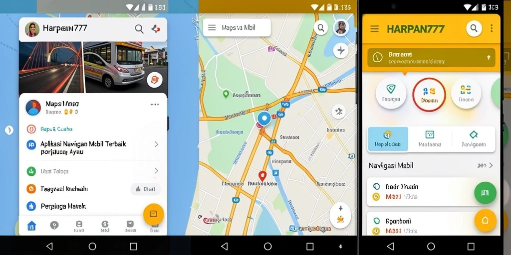 Antarmuka aplikasi HARAPAN777 yang user-friendly dan informatif.