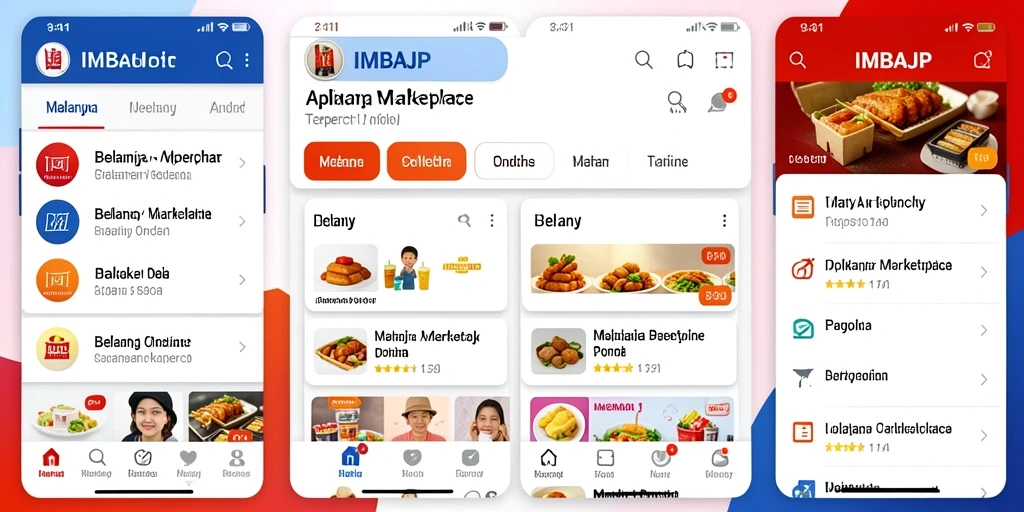 Tampilan antarmuka aplikasi IMBAJP yang user-friendly dan menarik.