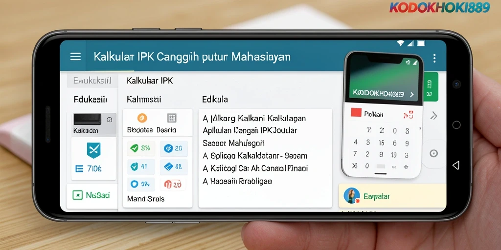 Antarmuka canggih KODOKHOKI889 untuk kalkulasi IPK yang mudah.