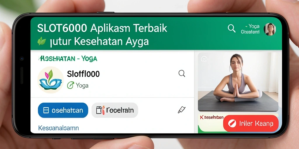 Antarmuka SLOT6000 menampilkan berbagai pose Yoga dengan jelas dan informatif.