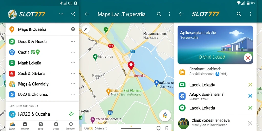 Tampilan antarmuka SLOT777 untuk Lacak Lokasi pengguna.