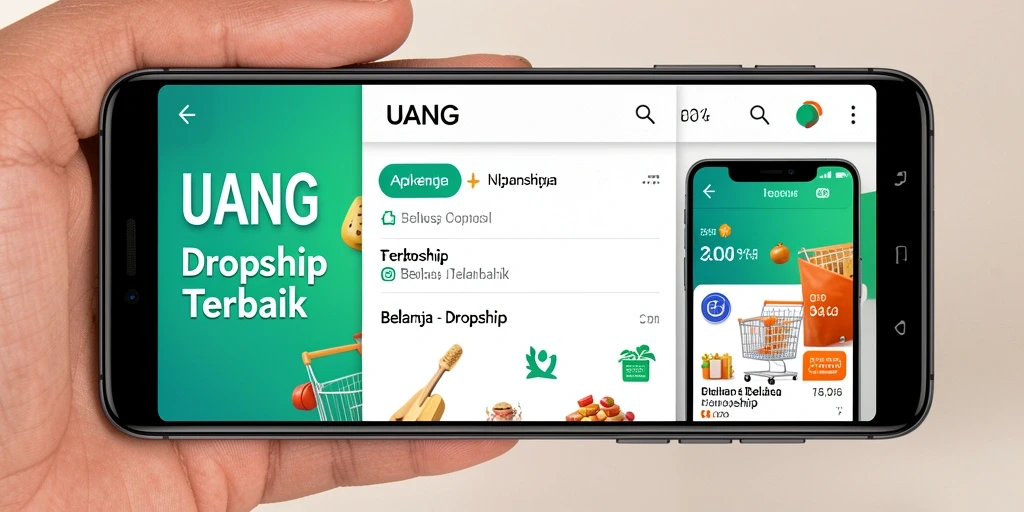 Antarmuka UANG yang intuitif untuk mengelola bisnis Dropship.